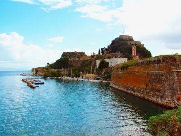 Corfu old fortress north side