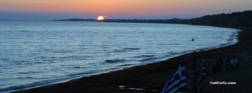 Sunset at Marathias Beach